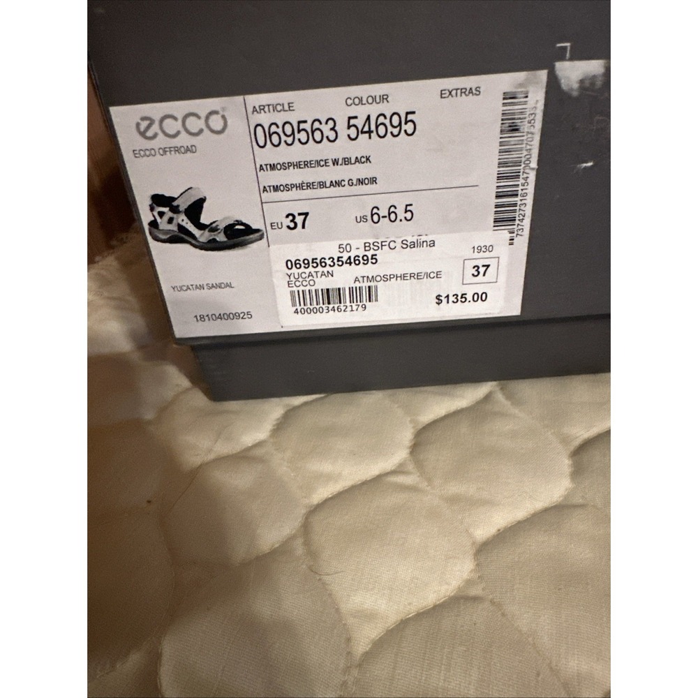 ECCO Yucatan Offroad Nubuck Hiking Sandals Beige/Black Women's EU 37 US 6-6.5 - Picture 5 of 5